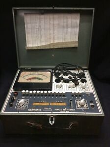 Supreme Testing Instruments Model 600 Tube Tester AS-IS FOR PARTS