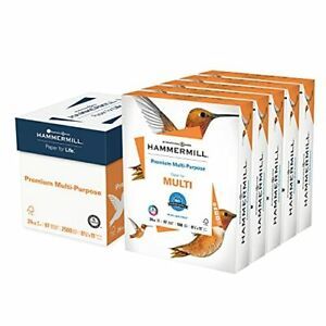 Hammermill Printer Paper, Premium Multipurpose Paper 24 lb, 8.5 x 11 - 5 Ream (2