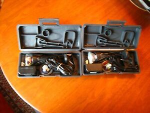 Pair LumaStar Trade Show Display Halogen Lighting Set with Spare Bulbs &amp; Cases
