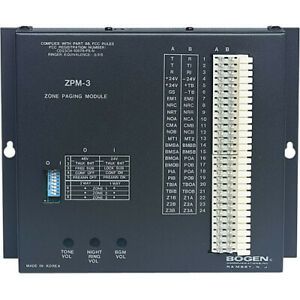 Bogen ZPM-3 3-Zone Telephone Paging Module