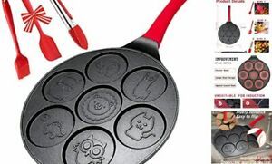 Pancake Pan for Kids - Pancake Griddle Pan Pancake Black-Animal&amp;3accessories