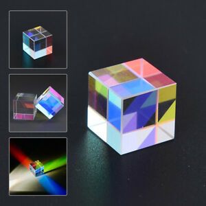Prism Six-Sided Bright Light Combine Cube Prism Optical Experiment Instrum I-