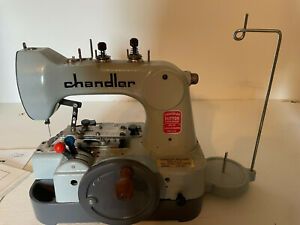 Chandler CM491 Hand Crank Button Sewer Sewing Machine, Non Electric