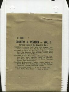 Country &amp; Western, Volume II - Stars of the Grand Ol&#039; Opry 8 Track Tape