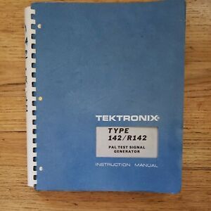 Tektronix Type 142/R142 PAL Test Signal Generator Manual