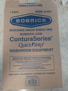 Bobrick 4221 Toilet Seat Cover Dispenser, 15 3/4 x 2 1/4 x 11 1/4, Satin Stainle