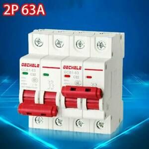 2P 63A MTS Dual power Manual transfer switch Circuit breaker MCB 50HZ/60HZ 400