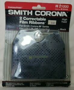 New Old Stock Smith Corona 2 Correctable Ribbon Cassettes H 21000 63446