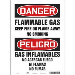 CONDOR 478G38 Safety Sign,14 inx10 in,Vinyl