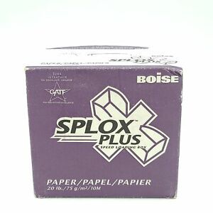 Boise Splox Plus Speed Loading Box 2500 White Sheets 20lb SP-PLUS-25