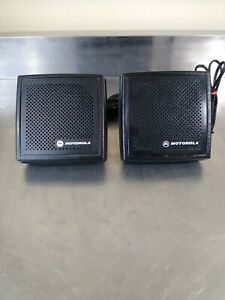 (2) Motorola HSN4032B External Water Resistant 13 Watt Speakers