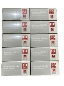 1000 Count / Full Case - Synguard Blue Exam Nitrile Gloves 3 Mil Size Medium