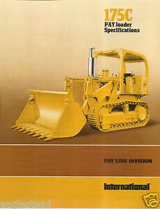Equipment Brochure - International - IH 175C - Crawler Pay Loader - 1975 (EB838)