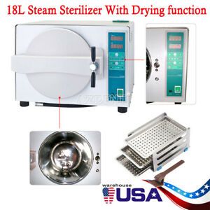 18L Dental Autoclave Steam Sterilizer Medical Sterilizition With Drying Function