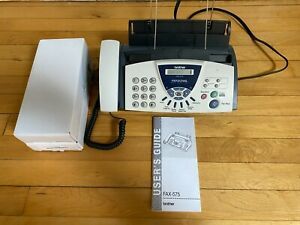 Brother FAX-575 Personal Fax W/ Phone and Copier W/(2) Replacement Ink TESTED