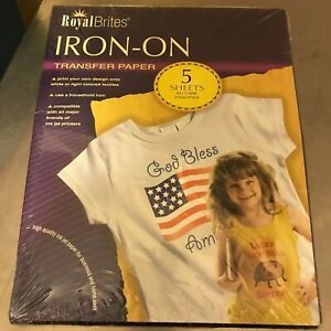 Royal Brites Iron-On Transfer Paper (5 Sheets) - A