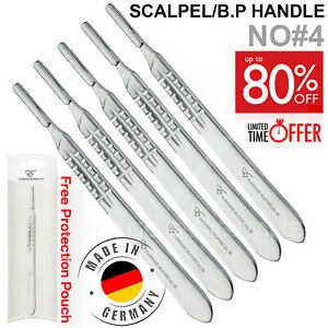 Scalpel HANDLE No 4 SURGICAL BLADES Cutting TOOL Card Arts Stainless Steel By-RS
