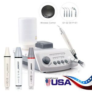 Dental Ultrasonic Scaler Auto-water Supply Scaling Machine with LED Handpiece US