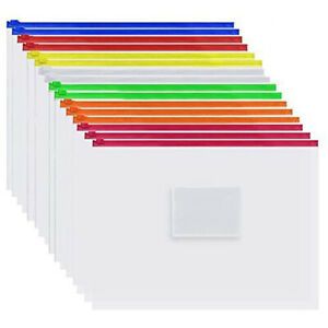 A4 Sheets Waterproof Transparent Document Bag File Folder File Bag Zipper Bag