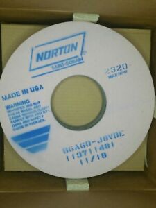 (2) NORTON 14&#034; x 1 3/4&#034; x 5&#034; GRINDING WHEEL 86A60-J8VBE