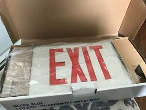 Ultra Slim LED Exit/ Emergency Light Combo (2 pack)