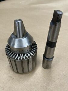 Jacob&#039;s 14N 1/2&#034; Ball Bearing Super Drill Chuck MT 2 Morse Taper Metal Lathe