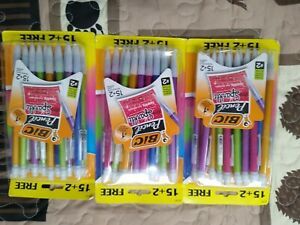 Bic Xtra-Sparkle Mechanical Pencils, Medium Point 0.7mm #2, 15+2 count ready to 