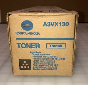 Konica Minolta BizHubPress C1060 2060 2070 3080 A3VX130 TN619K Black Toner