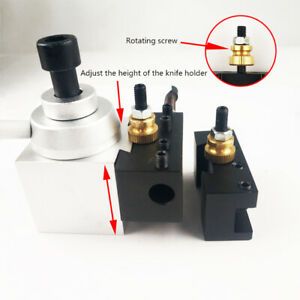 3/8 Inch Mini Lathe Quick Change Tool Post Boring Bar Turning Parting Holder Set
