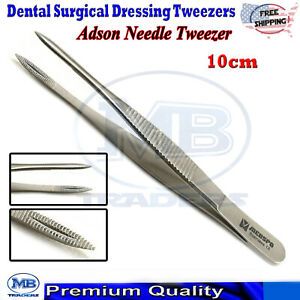 Medical Adson Suturing Needle Holding Forceps Dental Dressing Surgical Tweezers