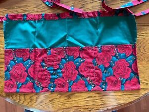 3 pocket waist server apron floral