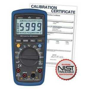 REED INSTRUMENTS R5007-NIST True RMS 600V AC/DC Multimeter with Non-Contact