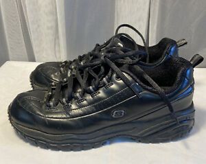 SKECHERS 76033 /B  WORK for SAFETY Slip Resistant Women’s black SZ 8
