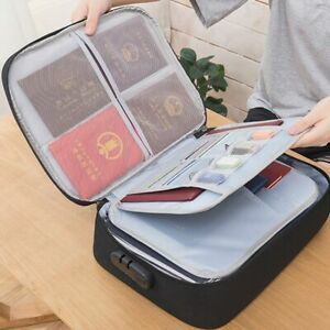 Holder Fireproof Office Organizer Storage Boxes Document Bag File Organizer Bag