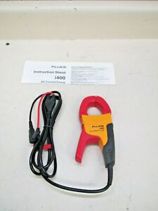 Fluke i400 AC Current Clamp 100V 400A Cat III Cat IV 600V 400A 1ma/a Used