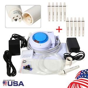 Dental Ultrasonic Piezo Scaler with Tips fit EMS / 10*Detachable Handpiece SA