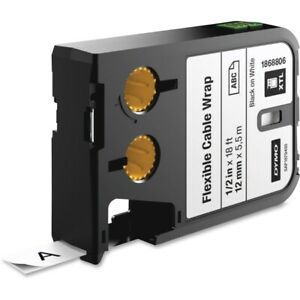 DYMO 1868806 XTL 1/2IN BLACK ON WHITE