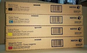 GENUINE XEROX TONER 700 700i J75 C75 (BLK, Magenta, Cyan, Yellow)