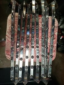 A lot of 9 Waterfall Clothing Display hooks arms Bolt On 7 Balls chrome