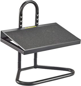 Safco Products Task Master Adjustable Footrest , 9 Positions, Tubular Steel Cons