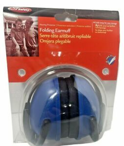 NEW AO Safety Folding Earmuffs Protector Blue FREE SHIPPING