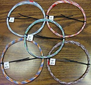 24 AWG Silver Plated PTFE Wire Assortment 50 feet 19 strand made in the USA SPC