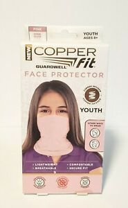 NEW COPPER Fit Guardwell Face Protector Youth Ages 8 and Up (Pink)
