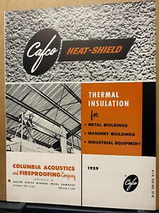 Vtg CAFCO Trade Catalog ~ Asbestos Columbia Acoustics &amp; Fireproofing Co 1959