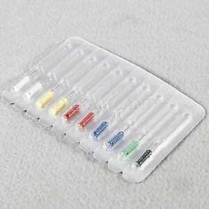 10pcs Dental Barbed Broaches #1-6 Assorted Handle Endo File 25mm Stainless LUDZ