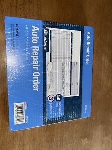 5 Packs Adams 3-Part Carbonless Auto Repairs Book 8.5&#034;L x 7.44&#034;W 50 Forms GT3870