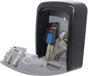SEPOX Wall Mounted Key Safe Box Storage for Key Holder for House Outdoor with La
