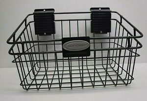 Suncast 8&#034; X 12&#034; Slat Wall Black Metal Basket NEW