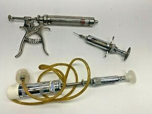 LOT OF 3 CATTLE LIVESTOCK INJECTOR SUTTER MONDIAL AMES IDEAL INJECTO STIK 1025