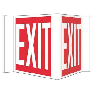 NMC VS10R Exit 3-View Sign